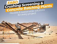 Fabo STATIONARY TYPE 400-500 T/H CRUSHING & SCREENING PLANT