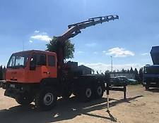 MAN flatbed truck 6x6 HDS PALFINGER PK 23002