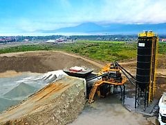 Fabo 100 m³/h Mobile Concrete Batching Plant