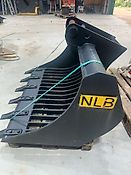 NLB Sieblöffel Siebschaufel Seperator Schaufel MS08 1250mm 555 li